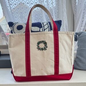 Vtg L.L. Bean WreathTote Bag